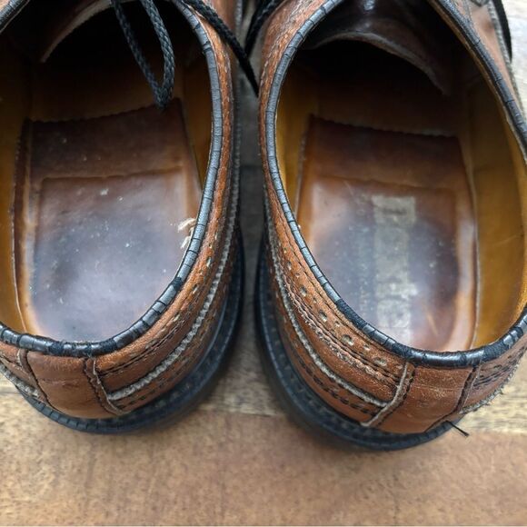 Vintage Dexter Brown leather Brogue punched wingtip Men\'s Oxfords 12 D main image 6